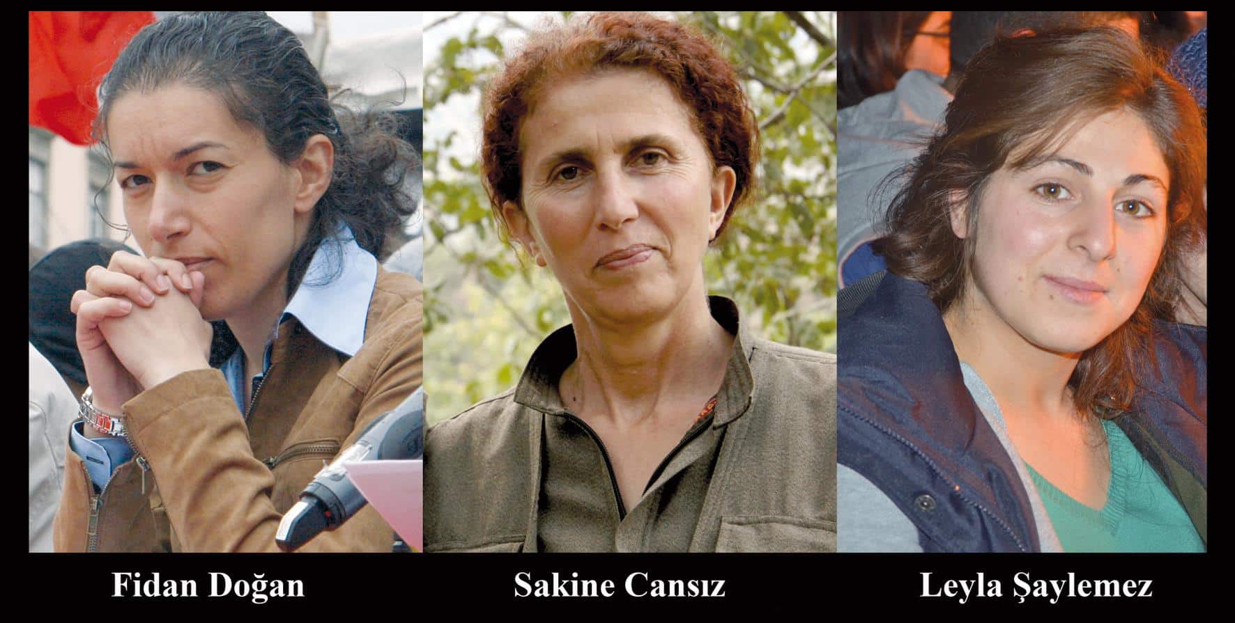 3 militantes kurdes assassinées à Paris le 9 janvier 2013