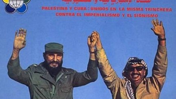 Fidel Castro et Yasser Arafat