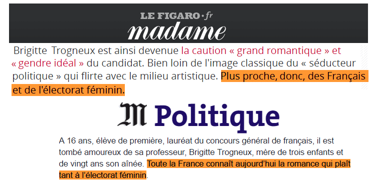 Macron (le monde et le figaro)
