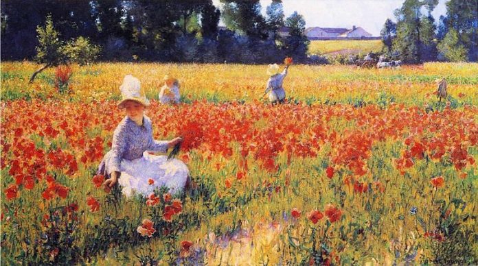 800px-Robert_Vonnoh_-_Coquelicots https://commons.wikimedia.org/wiki/File:Robert_Vonnoh_-_Coquelicots.jpg