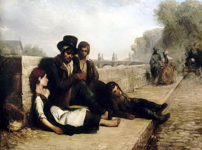 Scène sur les quais de Paris, 1833