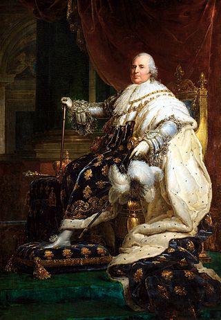 Louis XVIII en costume de sacre