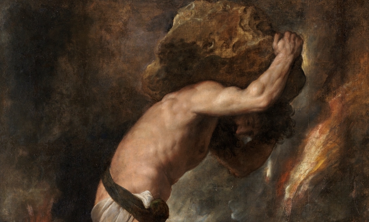 Sisyphe peint par Titian, exposé au Musée du Prado à Madrid